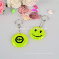 Promotion cadeaux pvc trousseau, réfléchissant Keychain de Pvc, PVC reflet keyring